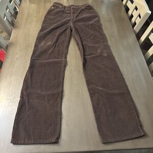 Vtg 1970s Rare Levi's 26x32  California Straights Dark Brown Corduroy High Waist